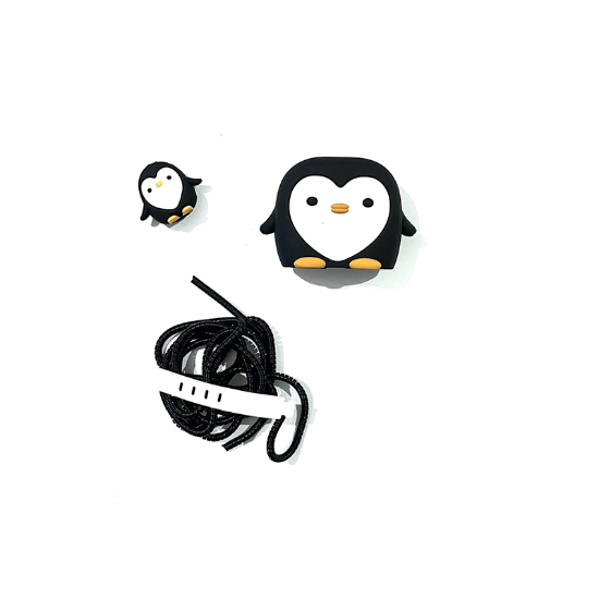 تصویر  محافظ شارژ و کابل 25 وات سلیکونی طرح پنگوین برای گوشی سامسونگ