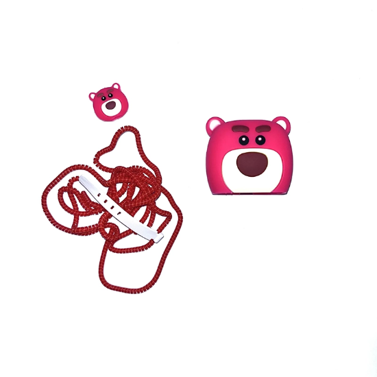 تصویر  محافظ شارژ و کابل 25 وات سلیکونی طرح خرس لوتسو برای گوشی سامسونگ