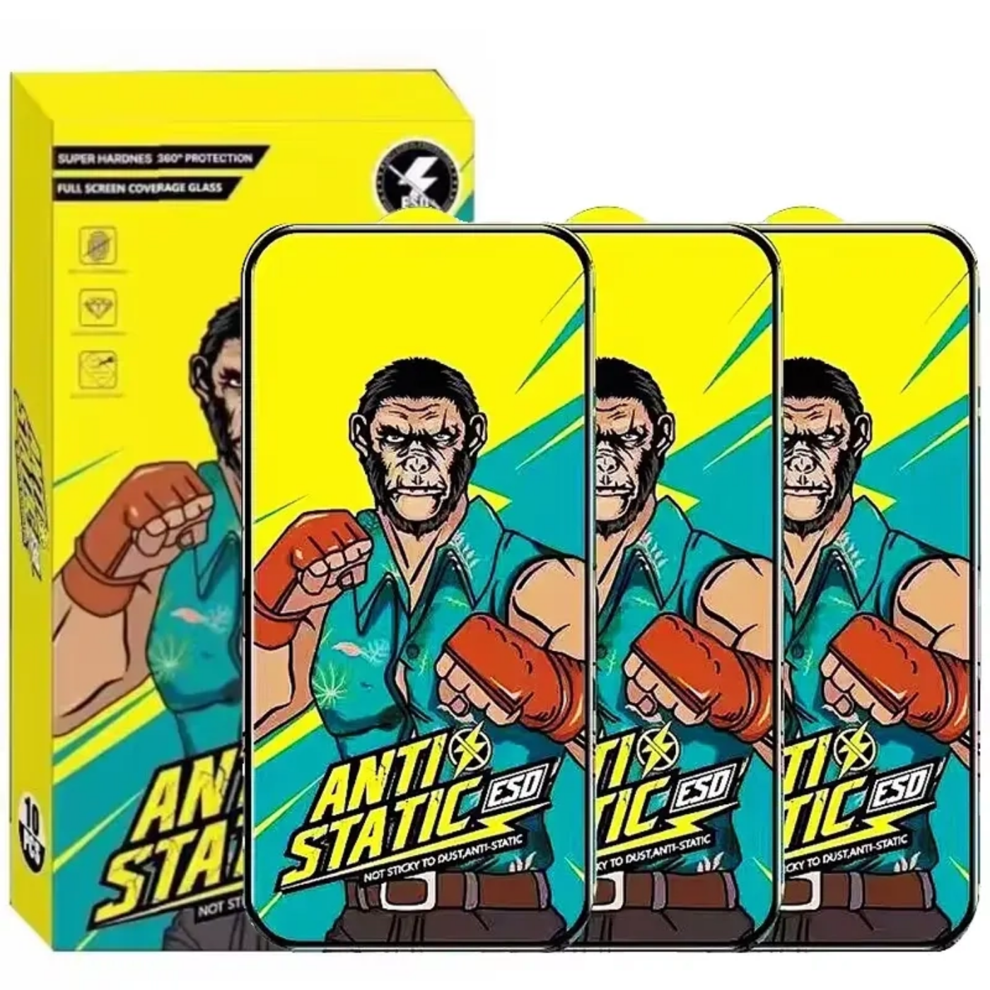 تصویر  گلس محافظ صفحه نمایش مانکی مدل ESD+ برای آیفون 16