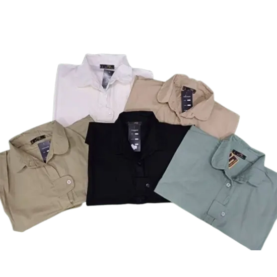 تصویر  مانتو زنانه مدل دکمه پاکتی الهه – پارچه لینن آنزیم شور