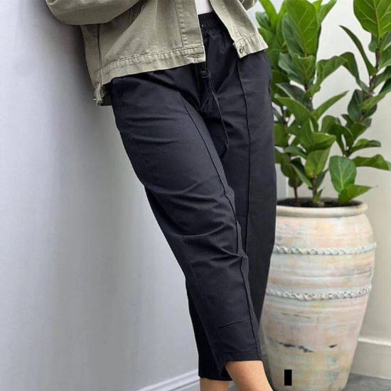 تصویر  شلوار اسلش مام استایل خط اتو – جنس کتان بنگال پاکستانی