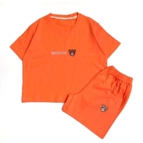 تصویر  ست کراپ و شورتک خرسی – پارچه نخ پنبه