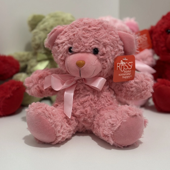 تصویر  عروسک خرس تدی راس مخملی ۲۵ سانتی‌متری