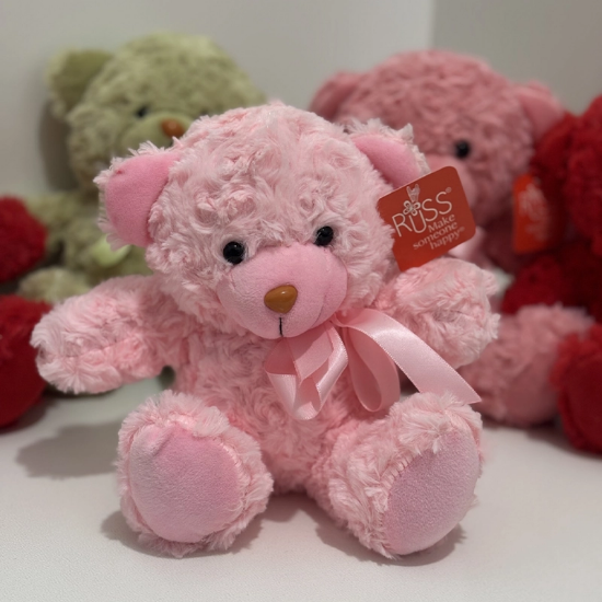 تصویر  عروسک خرس تدی راس مخملی ۲۵ سانتی‌متری