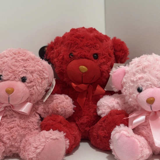 تصویر  عروسک خرس تدی راس مخملی ۳۰ سانتی‌متری