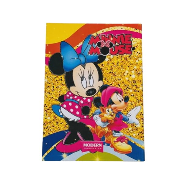 تصویر  دفتر مشق ۵۰ برگ ته‌چسب مدرن | برگه سفید با کیفیت