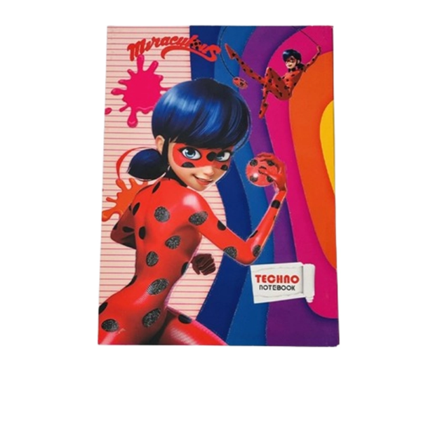 تصویر  دفتر نقاشی ۵۰ برگ ته‌چسب تکنو | برگه سفید و مقاوم برای طراحی