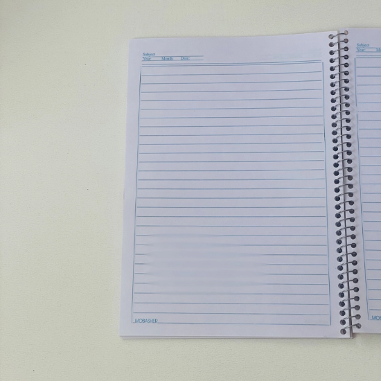 تصویر  دفتر مشق سیمی 50 برگ برند مباشر