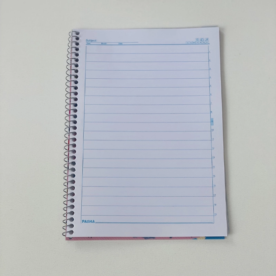 تصویر  دفتر مشق سیمی 50 برگ برند پاشا