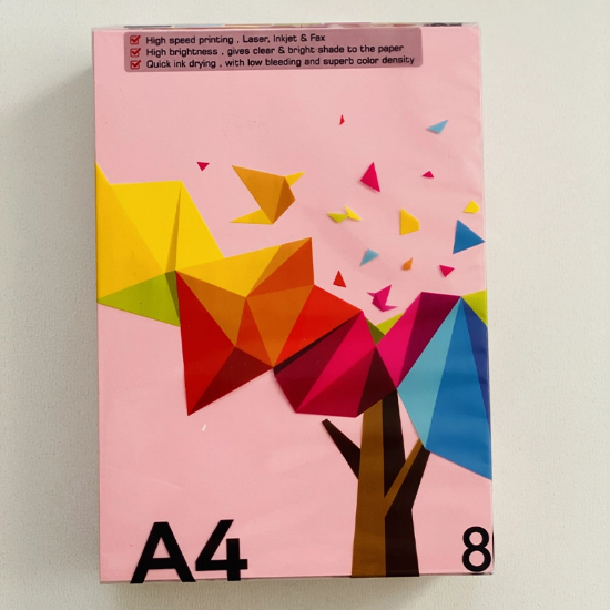 تصویر  برگه A5 رنگی