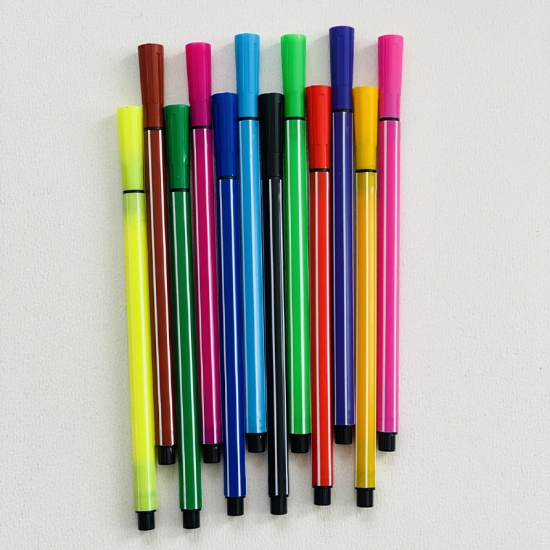 تصویر  ماژیک رنگ آمیزی 12 رنگ طرح مینیون