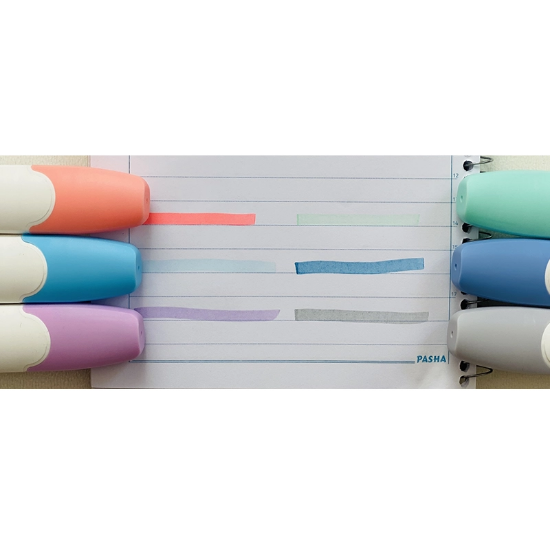 تصویر  هایلایتر پاستلی برند زوما مدل Good 6 عددی طرح 2