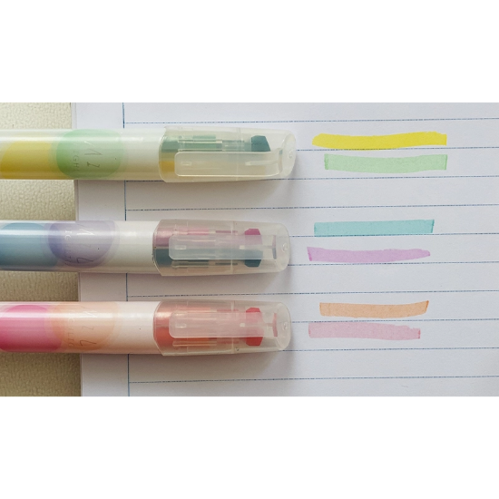 تصویر  هایلایتر 6 رنگ 2 سر برند CHOSCH