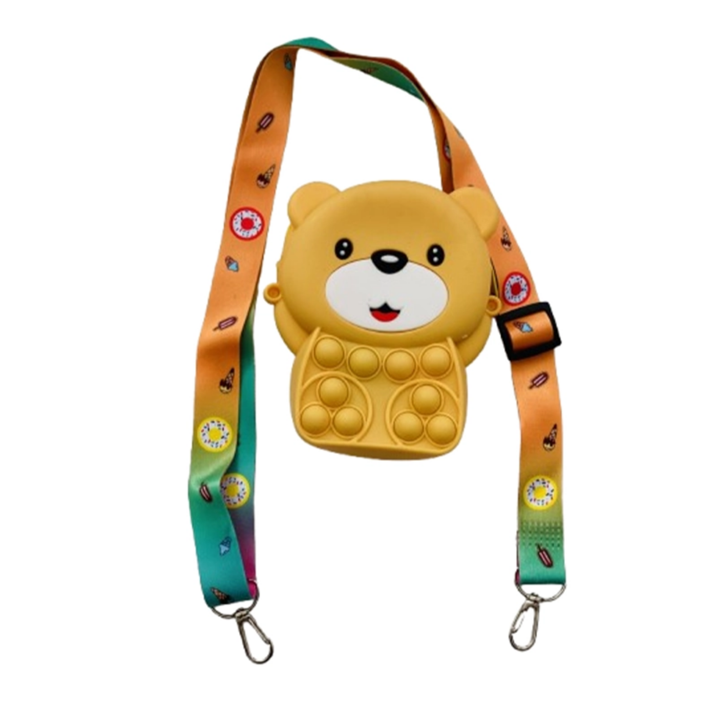 تصویر  کیف پاپیت سیلیکونی طرح خرس