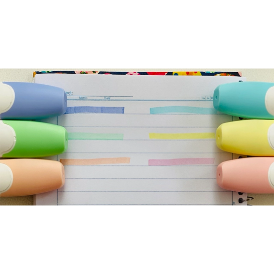 تصویر  هایلایتر پاستلی برند زوما مدل Good 6 عددی طرح 1