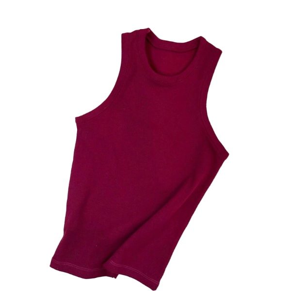 تصویر  کراپ تاپ بیسیک حلقه‌ای – پارچه فانریپ