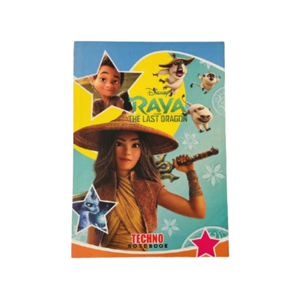 تصویر  دفتر مشق ۵۰ برگ ته‌چسب تکنو | برگه سفید و مقاوم