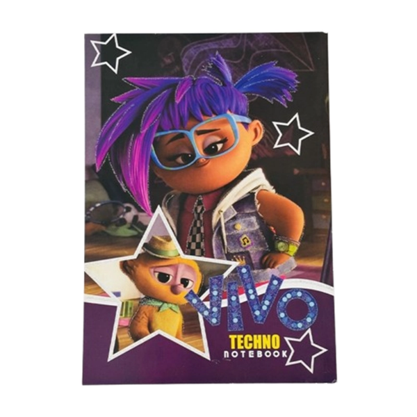 تصویر  دفتر مشق ۵۰ برگ ته‌چسب تکنو | برگه سفید و مقاوم