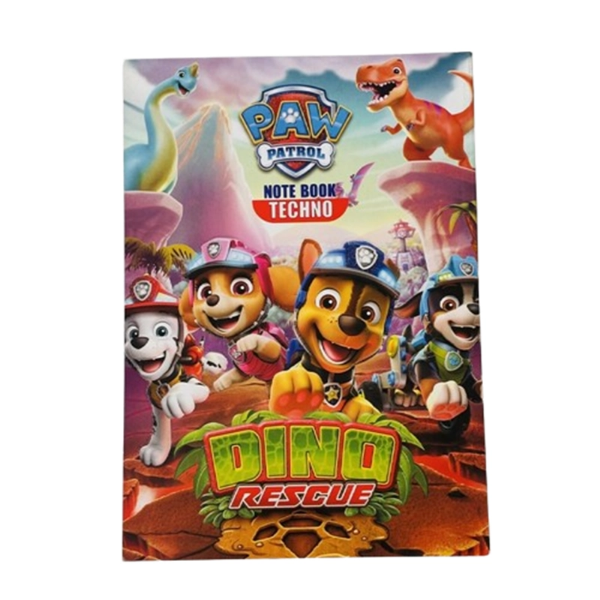 تصویر  دفتر مشق ۵۰ برگ ته‌چسب تکنو | برگه سفید و مقاوم