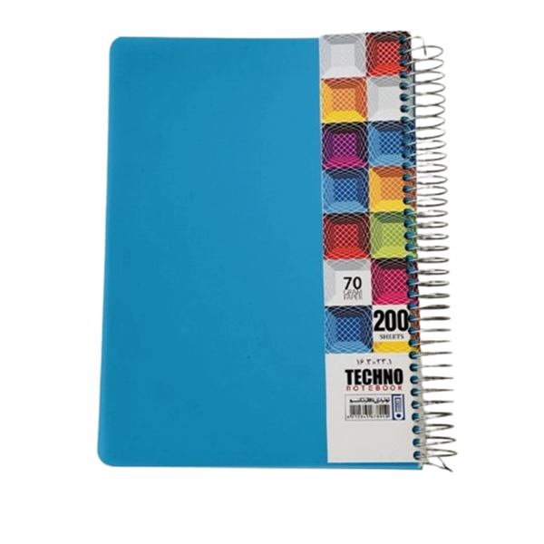 تصویر  دفتر مشق ۲۰۰ برگ تکنو | برگه سفید با کیفیت بالا