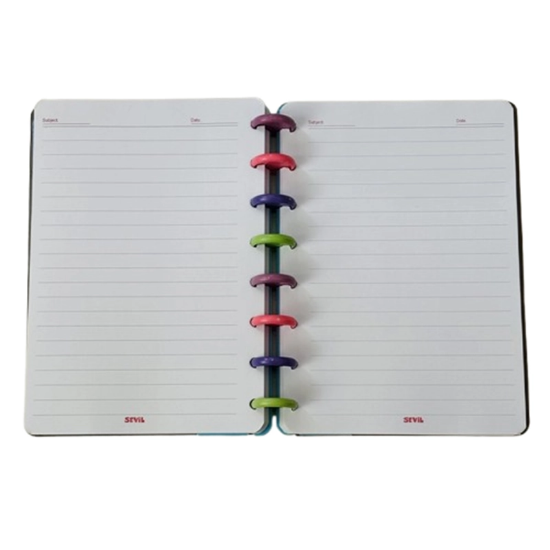 تصویر  دفتر دکمه‌ای ۱۰۰ برگ سویل | برگه جداشونده و قابل تعویض طرح بره ناقلا