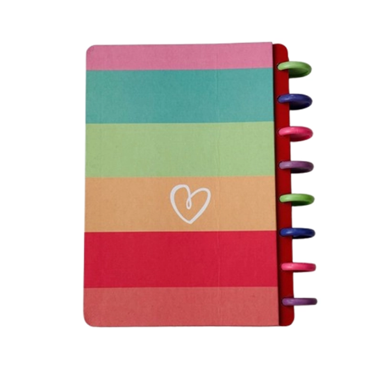 تصویر  دفتر دکمه‌ای ۱۰۰ برگ سویل | برگه جداشونده و قابل تعویض