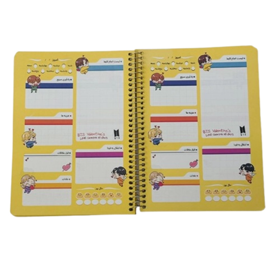 تصویر  دفتر برنامه‌ریزی ۸۰ برگ برند سویل | پلنر کاربردی برای نظم روزانه