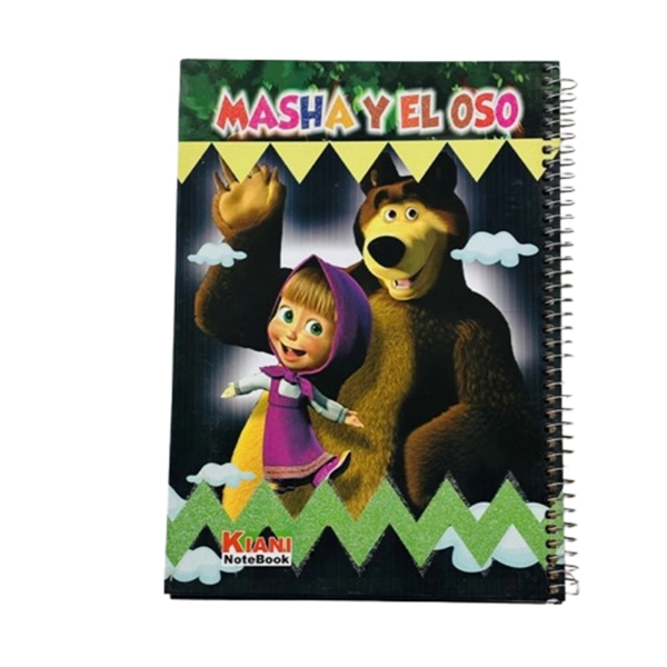 تصویر  دفتر مشق ۱۰۰ برگ جلد سخت کیانی | مقاوم و با برگه سفید با کیفیت