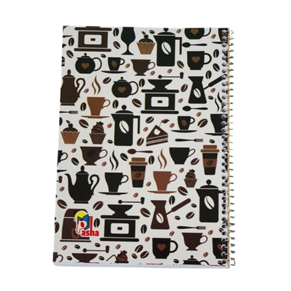 تصویر  دفتر مشق سیمی 80 برگ برند پاشا