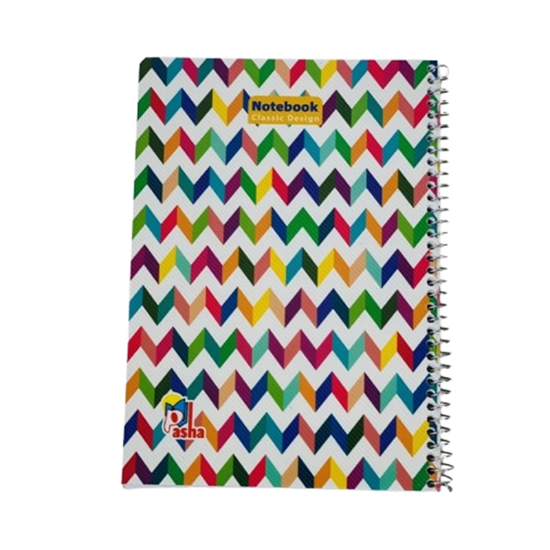 تصویر  دفتر مشق سیمی 80 برگ برند پاشا