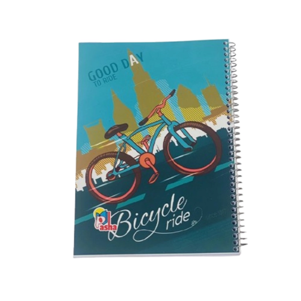 تصویر  دفتر مشق سیمی 100 برگ برند پاشا