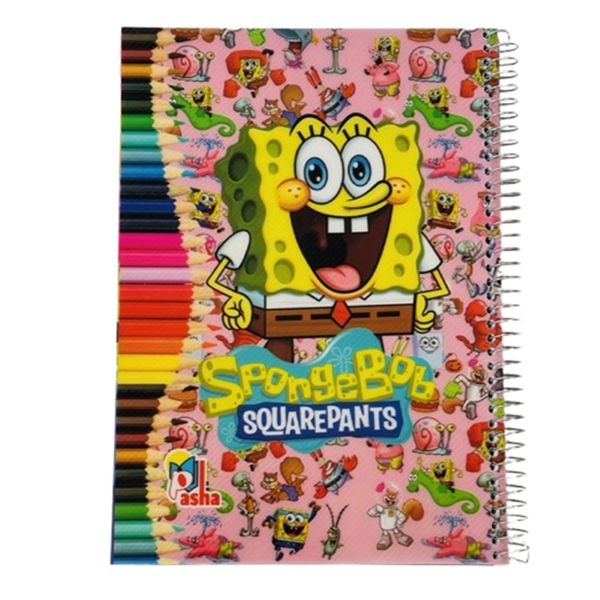 تصویر  دفتر مشق سیمی 100 برگ برند پاشا