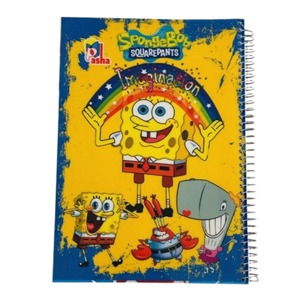 تصویر  دفتر مشق سیمی 100 برگ برند پاشا