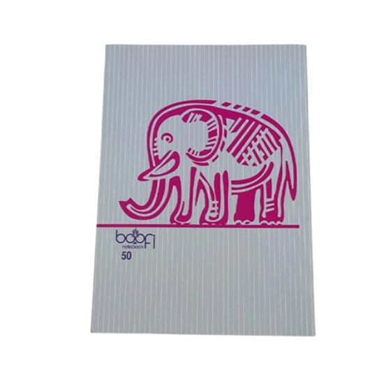 تصویر  دفتر مشق 50 برگ ته چسب برند بوفی