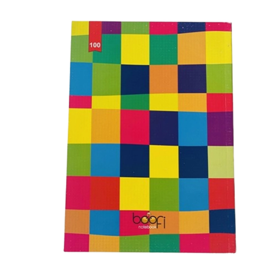 تصویر  دفتر مشق 100 برگ ته چسب برند بوفی