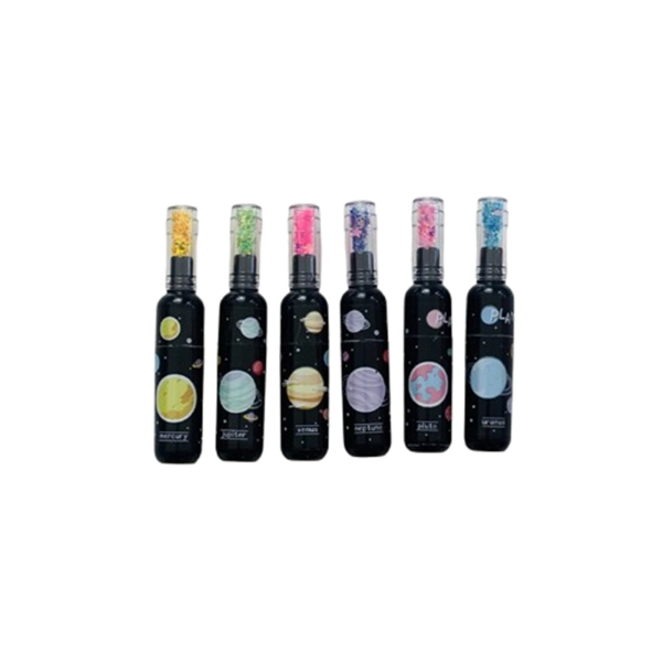 تصویر  هایلایتر کهکشانی طرح سیاه بسته 6 عددی