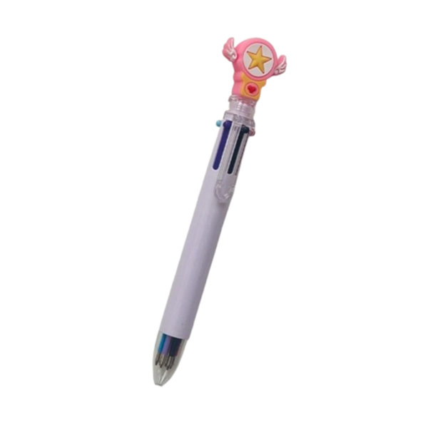 تصویر  خودکار 6 رنگ طرح ستاره