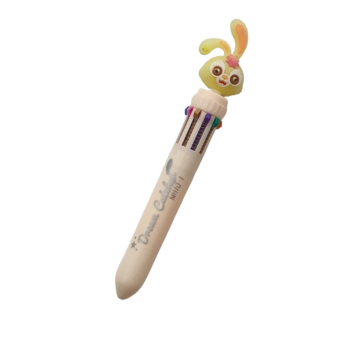 تصویر  خودکار 10 رنگ طرح خرگوش زرد