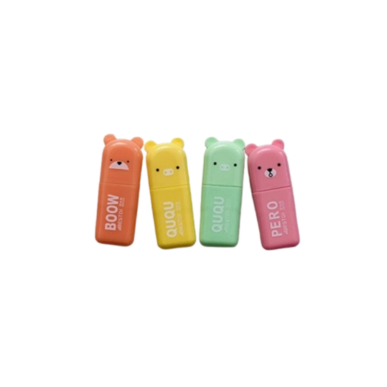 تصویر  هایلایتر QUQU طرح خرس بصورت عددی