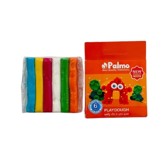 تصویر  خمیر بازی 6 رنگ پالمو