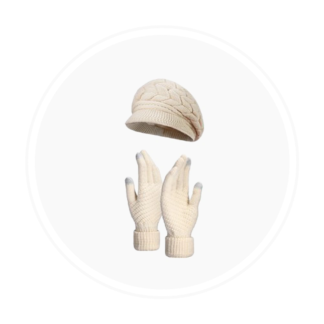 تصویر برای دسته  دستکش و کلاه بافت