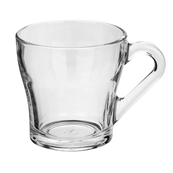 تصویر  فنجان مدل کروم بلور بسته 6 عددی