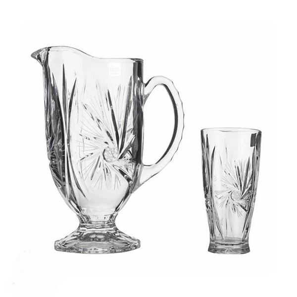 تصویر  ست پارچ و لیوان ۷ پارچه مدل خورشیدی