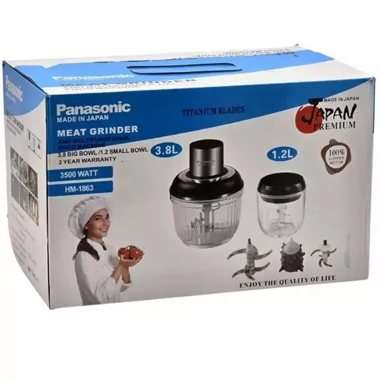 تصویر  خردکن و آسیاب دوقلو پاناسونیک HM-1863 ظرفیت ۵ لیتر