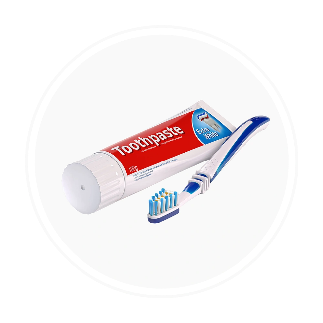 تصویر برای دسته  مسواک و خمیردندان