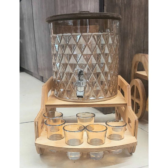 تصویر  کلمن شربت خوری کالسکه ای 4 لیتری