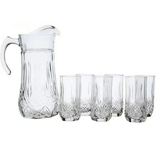 تصویر  پارچ و لیوان 7 پارچه فرانسوی