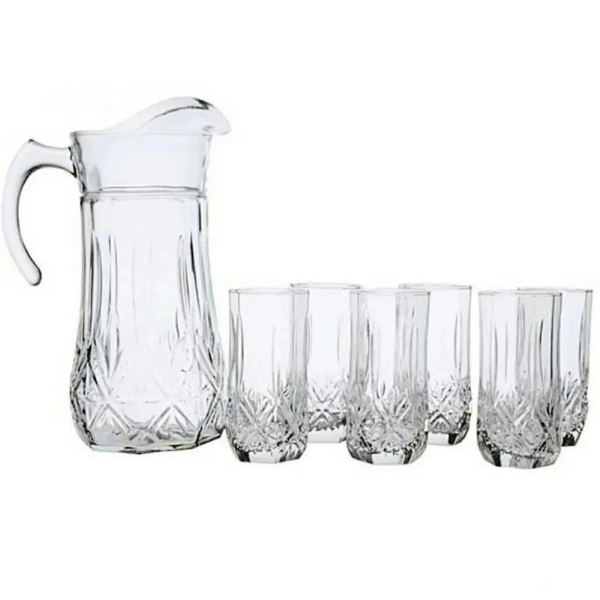 تصویر  پارچ و لیوان 7 پارچه فرانسوی