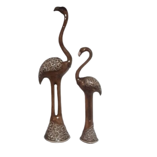 تصویر  مجسمه فلامینگوپلی‌استری دوتایی