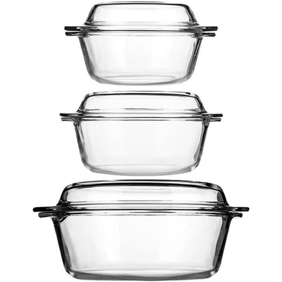 تصویر  سه قابلمه پیرکس فرانسه